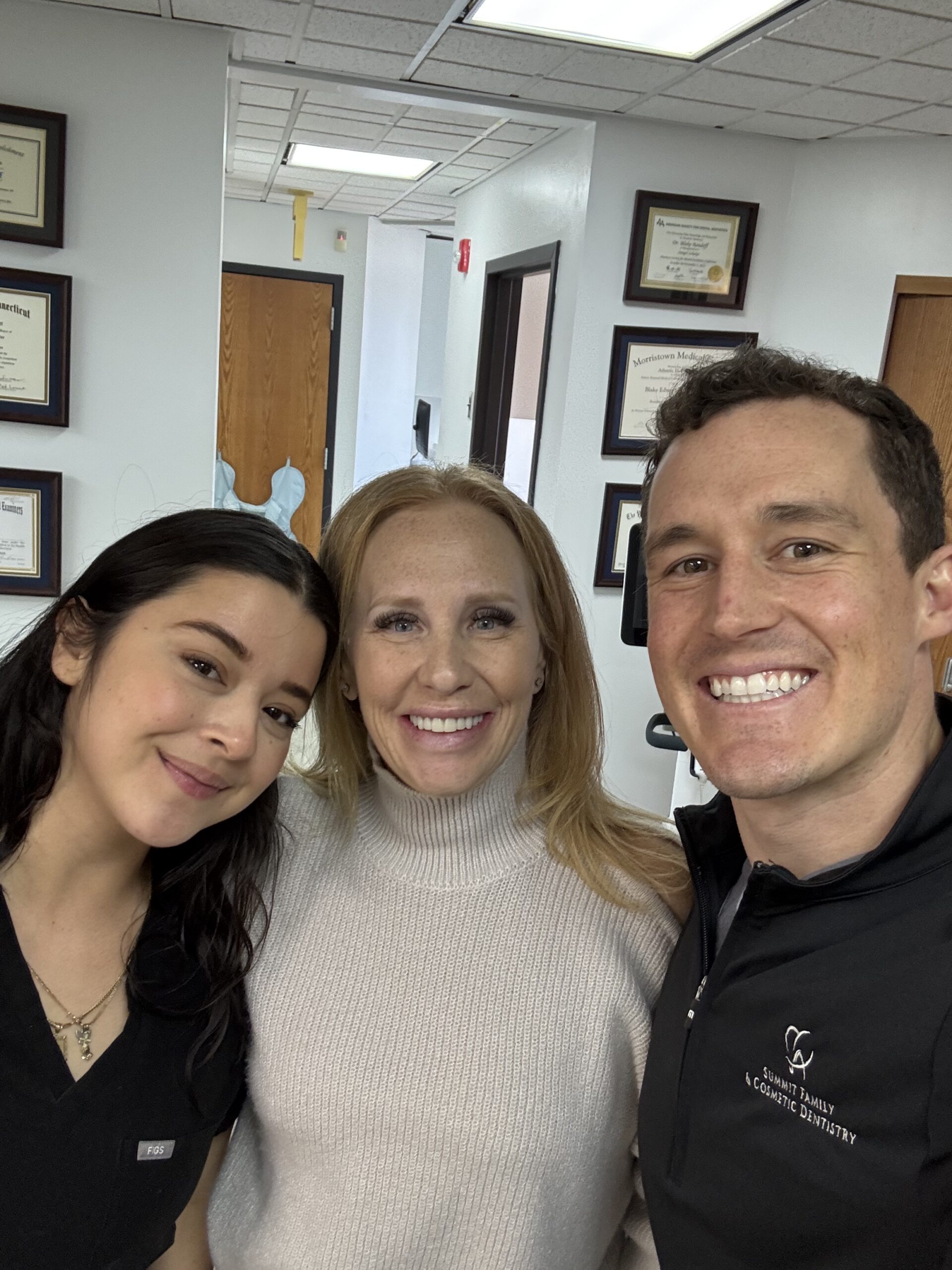 Summit Family & Cosmetic Dentistry care team with a patient