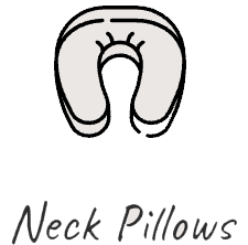 Neck pillow comfort amenity icon