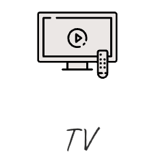 Television comfort amenity icon