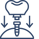 Dental implant icon